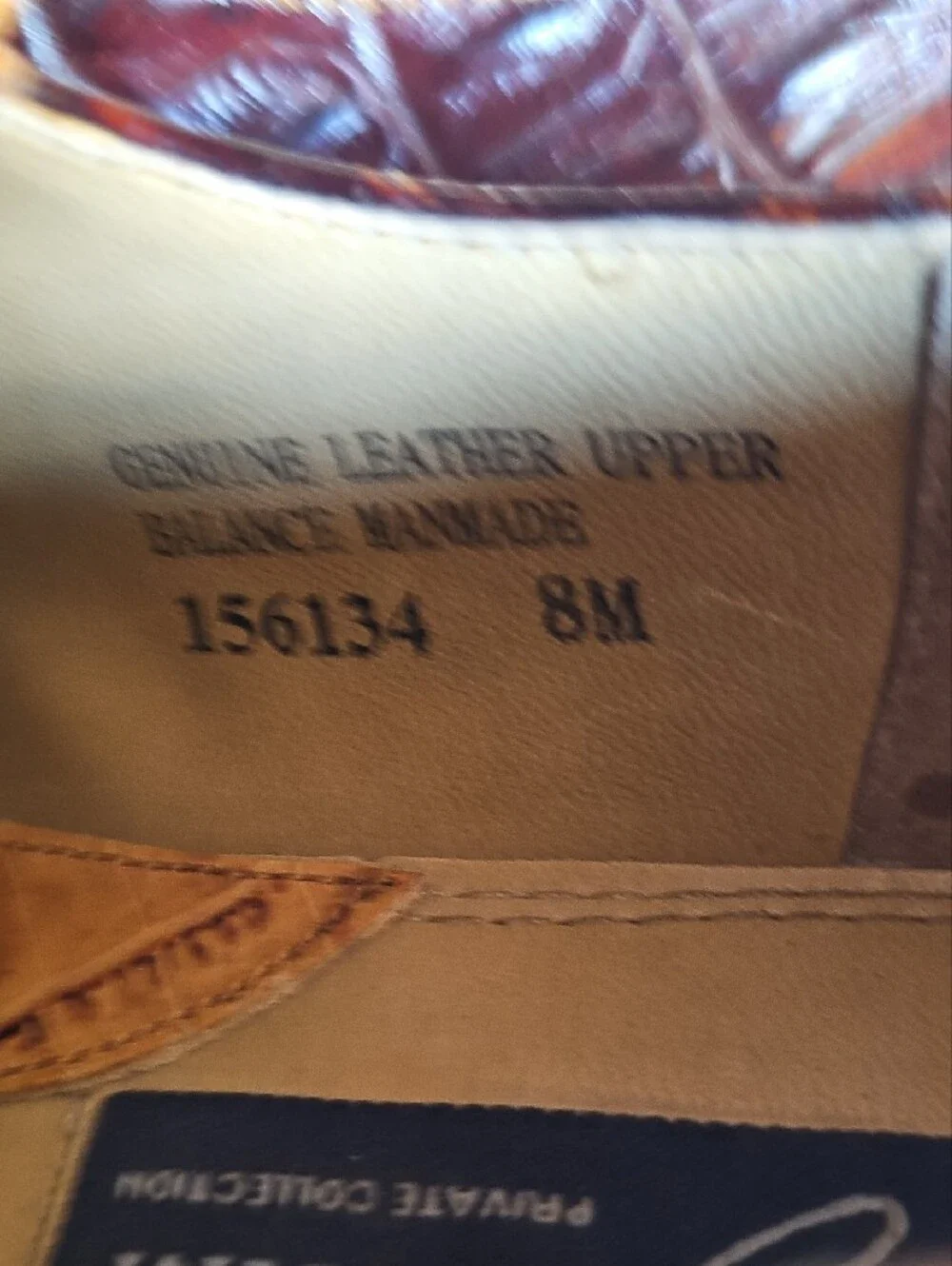 Giorgio Brutini Private Collection Alligator Embossed Leather Oxfords - 8M